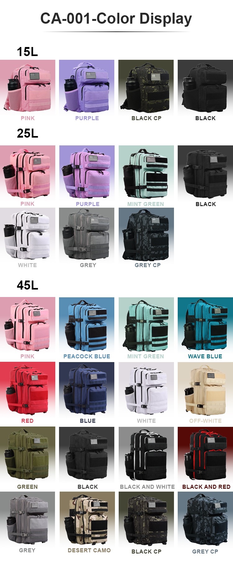 GYM Backpack CA001 Black Red