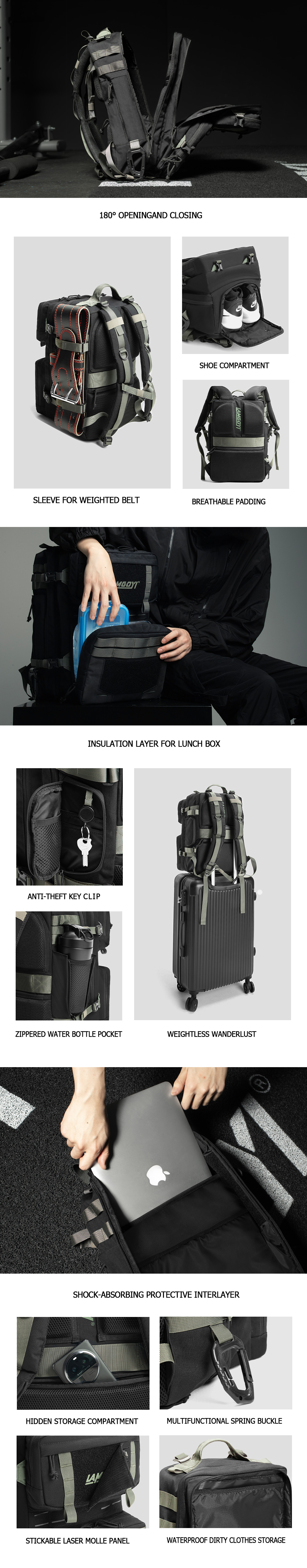 Versatile GYM Backpacks LG-01
