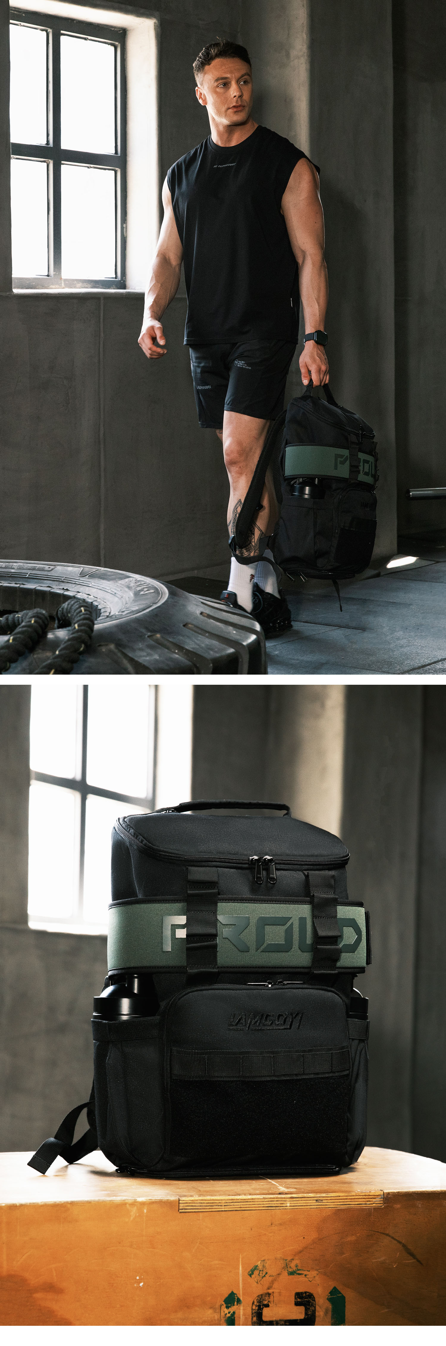 GYM Backpack with belt holder LG-06