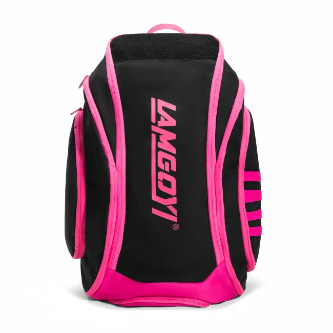 Pickleball Backpack LG-03（Black and Pink）