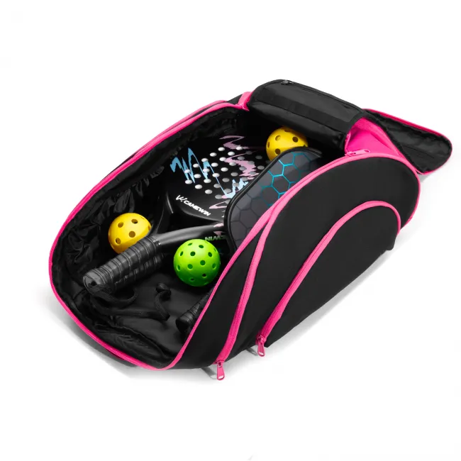 Pickleball Backpack LG-03（Black and Pink）