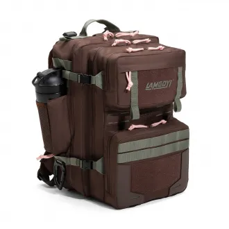 GYM Backpack LG-01（Coffee and Pink）