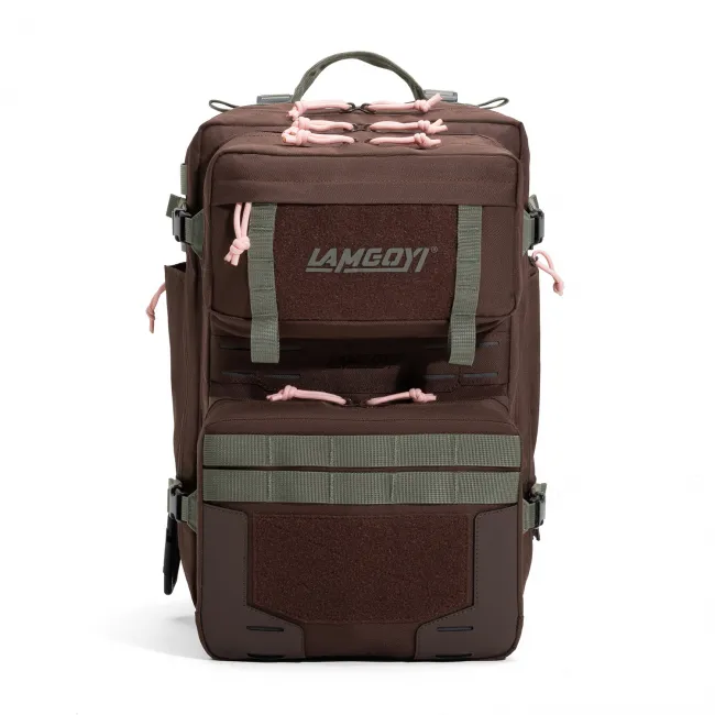 GYM Backpack LG-01（Coffee and Pink）