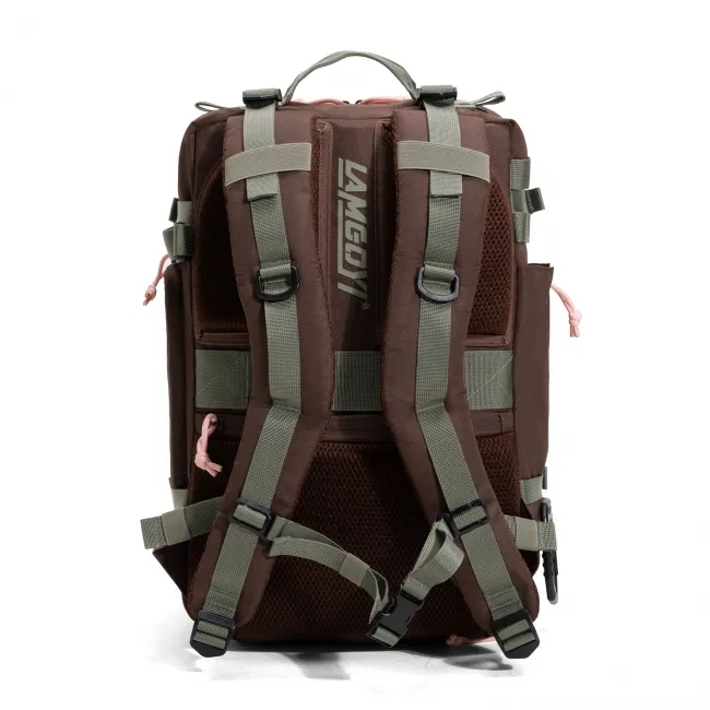 GYM Backpack LG-01（Coffee and Pink）