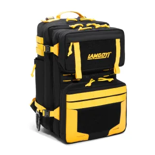 New Design GYM Backpack LG-01（Black and Yellow）